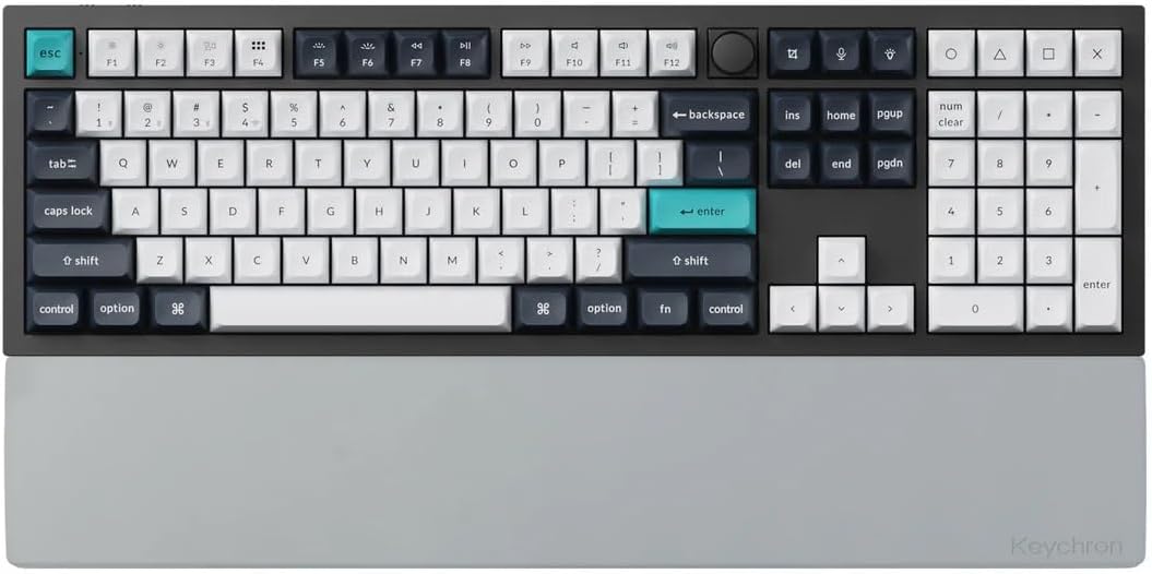 Silicone Wrist & Palm Rest, 12.89" Length – Supports 75% Compact Keyboard Series V1/V2/Q1/Q2/Q9 & Lemokey P1 (Pro/Max/HE) – Anti-Slip Base – Smooth & Washable - Black