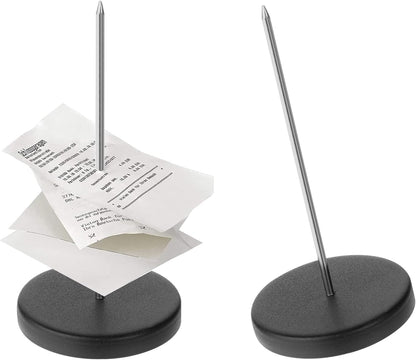 Desk Receipt Holder Spike Ticket Holder Bill Fork Metal Ticket Stabber for Restaurant Receipt Spike Ticket Spike Check Spindle Memo Holder Spike for Restaurant Kitchen Office Hotel 2 Pcs