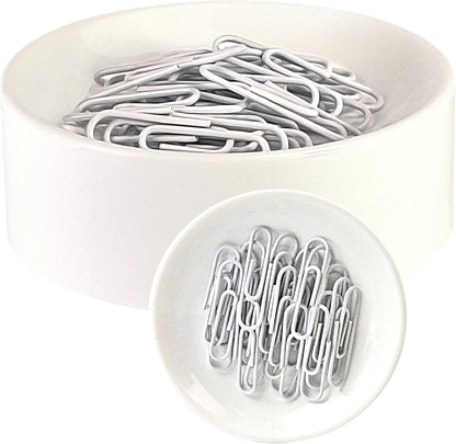 Inc. Clipwell Magnetic Paper Clip Holder - Easy Toss & Pick-Up - Holds Various Metal Parts - Powerful Sweep-Up Magnet - Ideal Locker Accessory & Home & Office Organizer - White