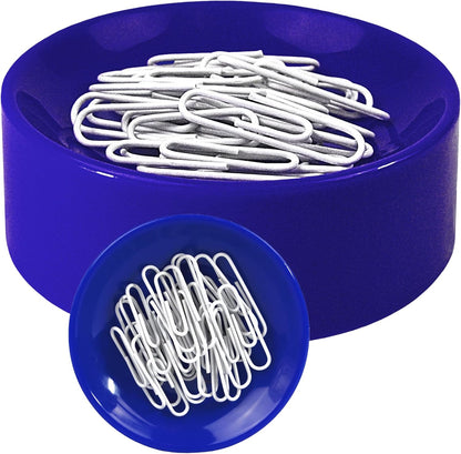 Inc. Clipwell Magnetic Paper Clip Holder - Easy Toss & Pick-Up - Holds Various Metal Parts - Powerful Sweep-Up Magnet - Ideal Locker Accessory & Home & Office Organizer - White