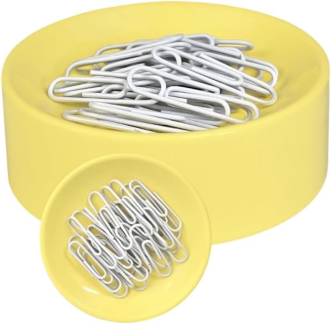Inc. Clipwell Magnetic Paper Clip Holder - Easy Toss & Pick-Up - Holds Various Metal Parts - Powerful Sweep-Up Magnet - Ideal Locker Accessory & Home & Office Organizer - White