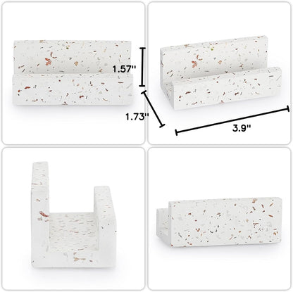 Business Card Holder for Desk Terrazzo Business Card Display Stand