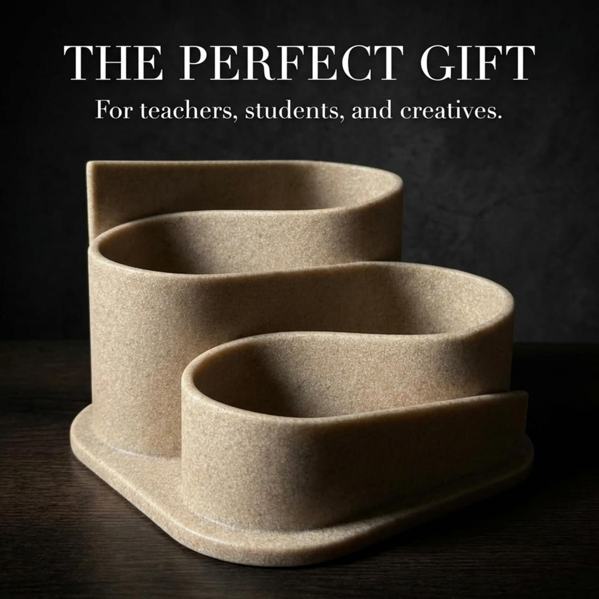 OAKOA Aesthetic Desk Organizer - Modern Desk Accessories - Boho Pen Holder