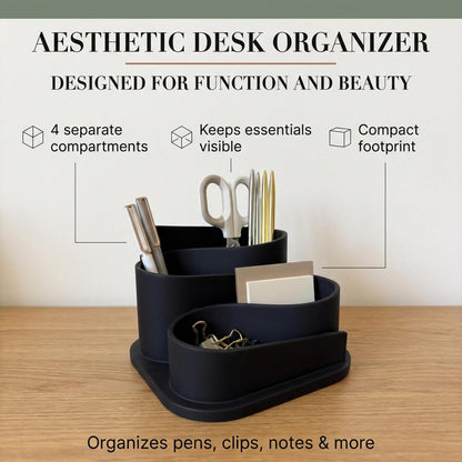 OAKOA Aesthetic Desk Organizer - Modern Desk Accessories - Boho Pen Holder