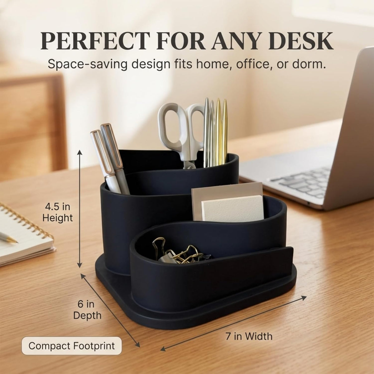 OAKOA Aesthetic Desk Organizer - Modern Desk Accessories - Boho Pen Holder