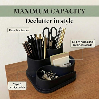 OAKOA Aesthetic Desk Organizer - Modern Desk Accessories - Boho Pen Holder