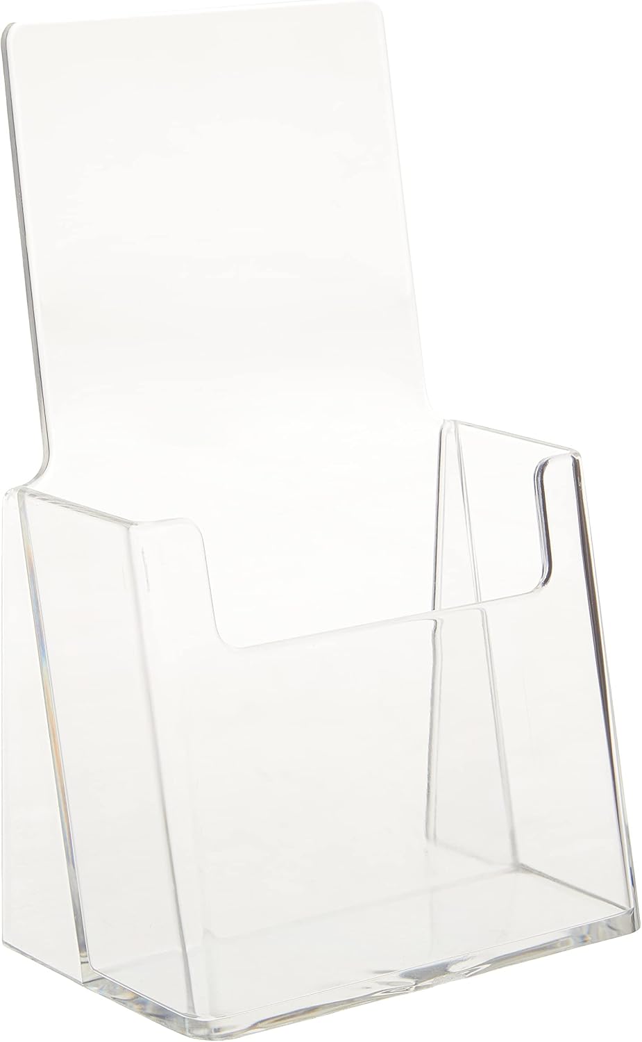 252922-2PK Counter Trifold Brochure Holder with Business Card Pocket, Clear