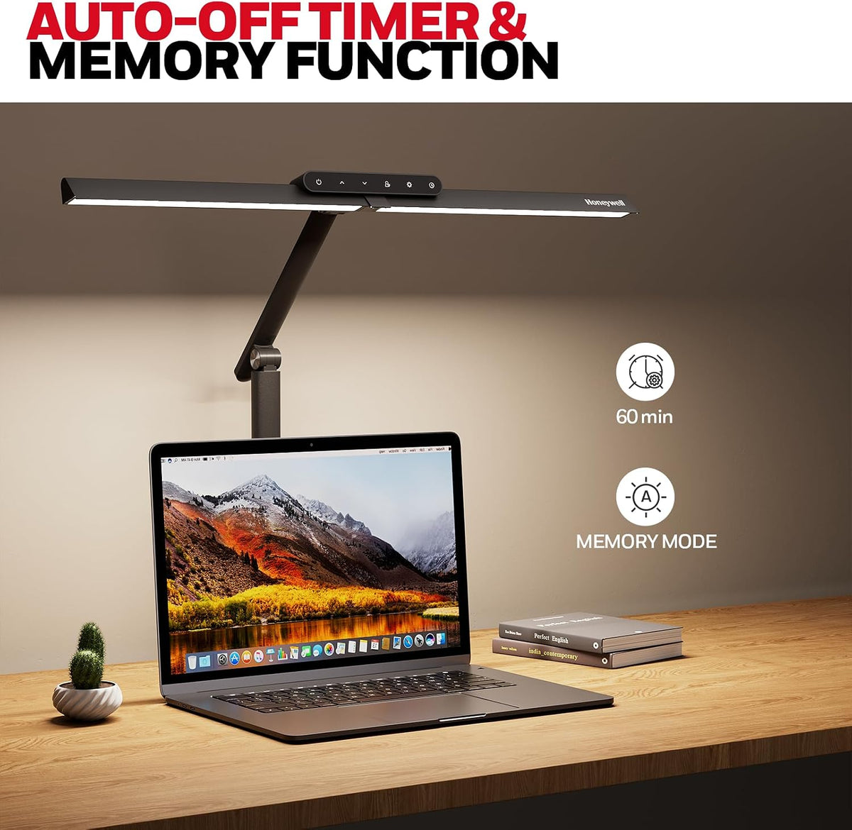 Honeywell HJ1 Sunturalux LED Clamp Desk Lamp 1200LM for Home Office