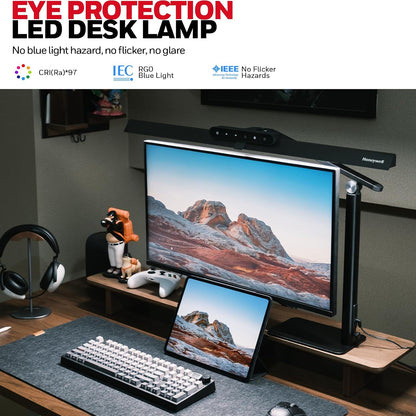 Honeywell HJ1 Sunturalux LED Clamp Desk Lamp 1200LM for Home Office