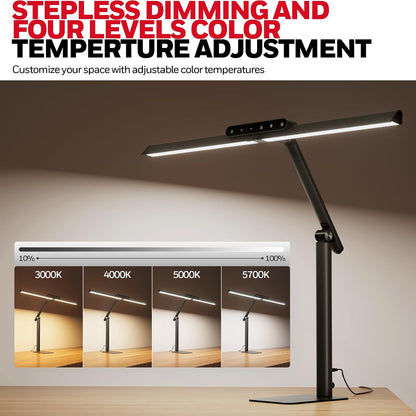 Honeywell HJ1 Sunturalux LED Clamp Desk Lamp 1200LM for Home Office