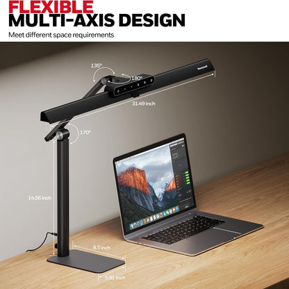 Honeywell HJ1 Sunturalux LED Clamp Desk Lamp 1200LM for Home Office