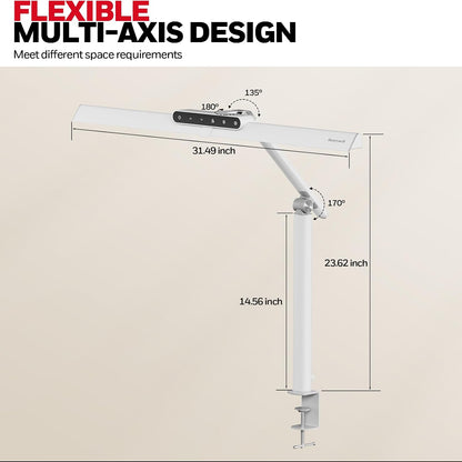 Honeywell HJ1 Sunturalux LED Clamp Desk Lamp 1200LM for Home Office