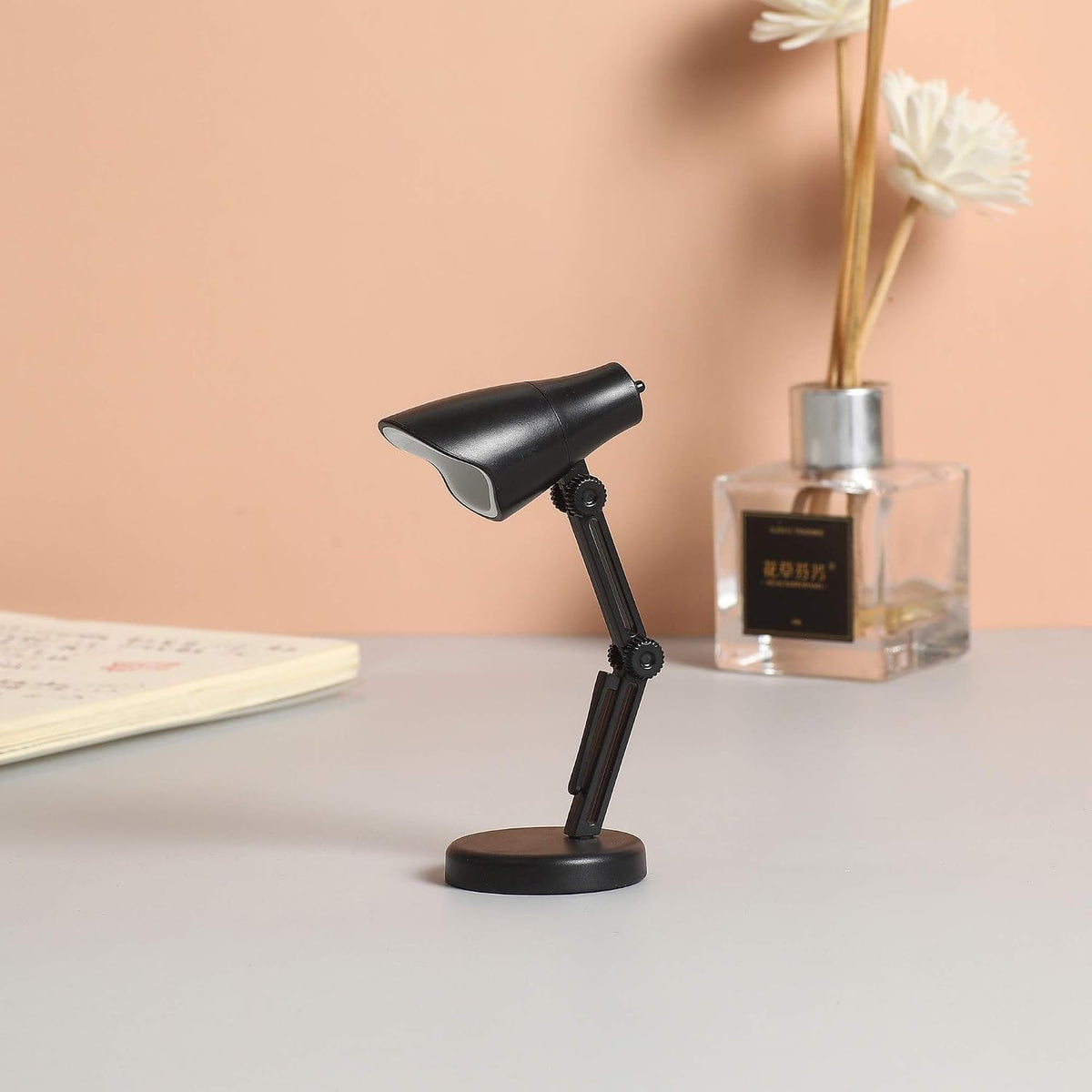 2 Pack LED Mini Table Lamp Fold-able Night Reading Book Lamps - Blue