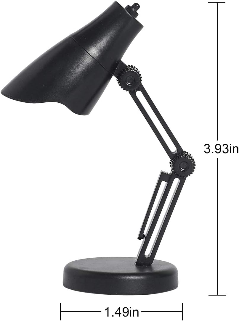 2 Pack LED Mini Table Lamp Fold-able Night Reading Book Lamps - Blue