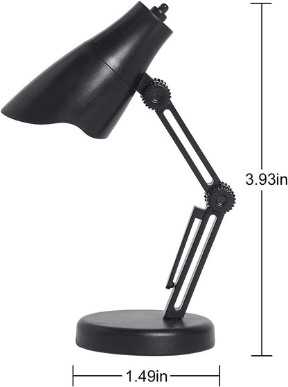 2 Pack LED Mini Table Lamp Fold-able Night Reading Book Lamps - Blue