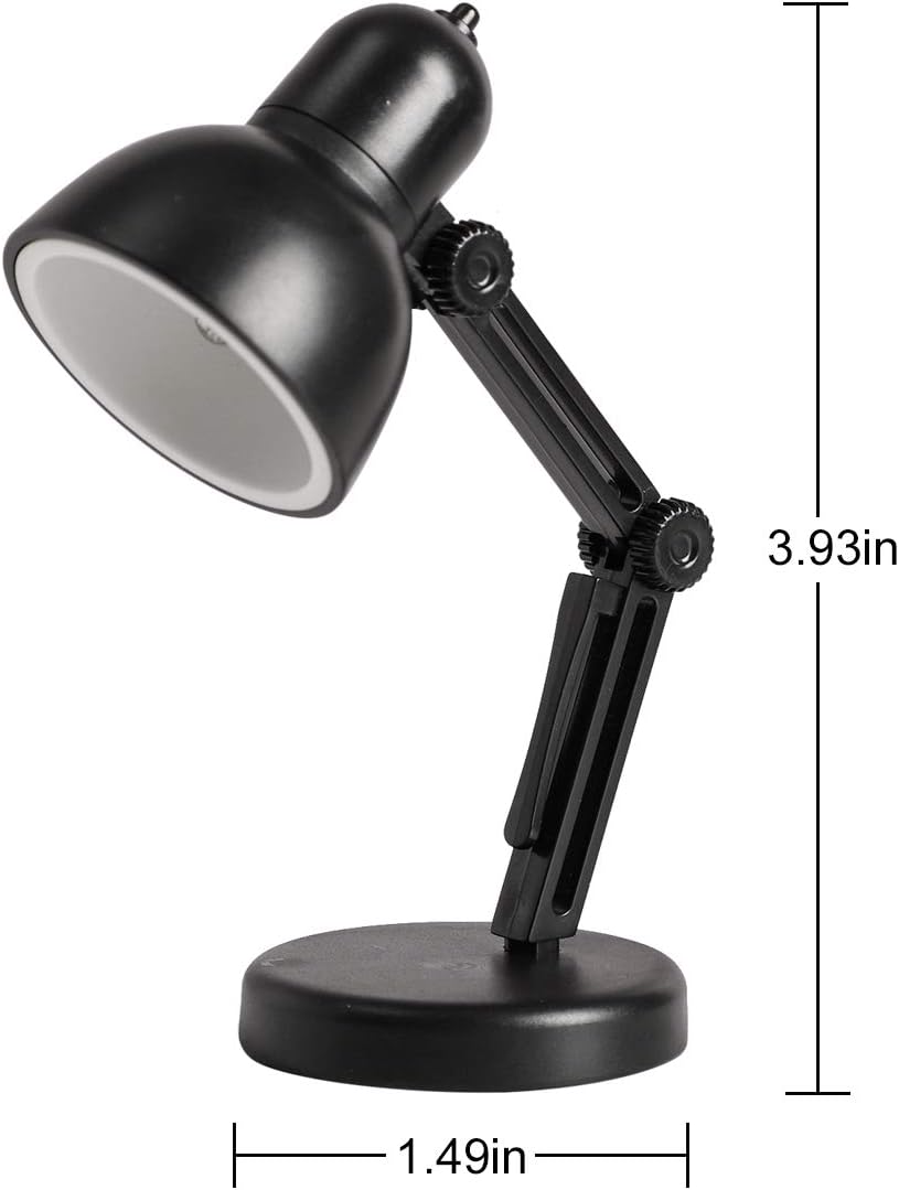 2 Pack LED Mini Table Lamp Fold-able Night Reading Book Lamps - Blue