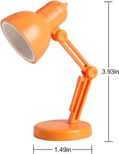 2 Pack LED Mini Table Lamp Fold-able Night Reading Book Lamps - Blue