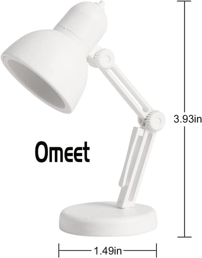 2 Pack LED Mini Table Lamp Fold-able Night Reading Book Lamps - Blue