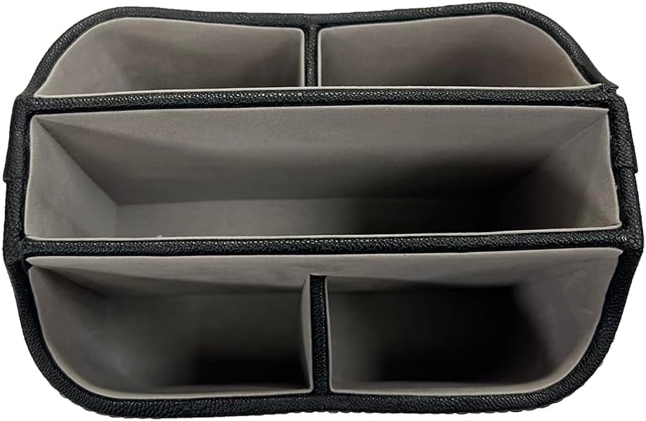 Rotating Desk Organizer, 360 Desk Spinning Caddy, Desktop TV Guide/Mail/Media/Remote Controller Holder Organizer, Beige