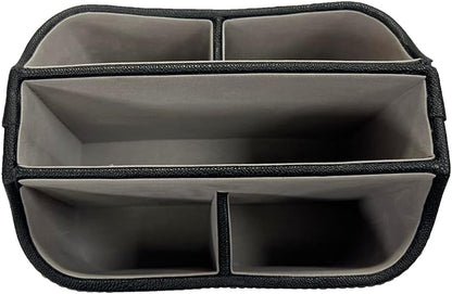 Rotating Desk Organizer, 360 Desk Spinning Caddy, Desktop TV Guide/Mail/Media/Remote Controller Holder Organizer, Beige