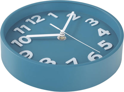 8-Inch Yellow Modern Wall Clock – Silent Non-Ticking, 3D Large Numbers, Accurate Timekeeping | Decorative Wall & Desk Clock with Stand for Living Room, Bedroom, Kitchen, or Office