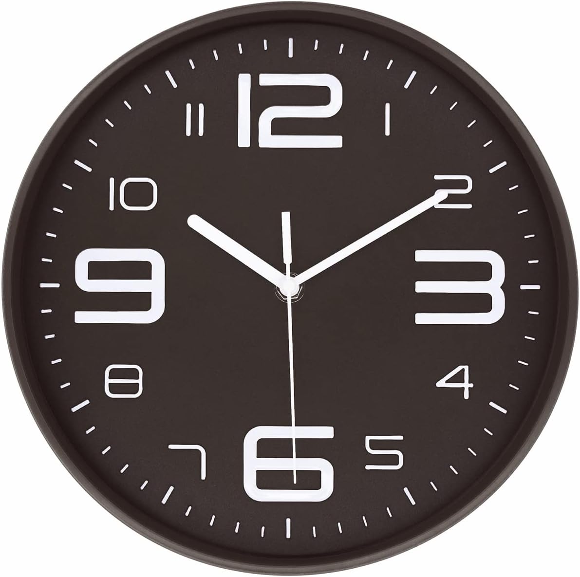 8-Inch Yellow Modern Wall Clock – Silent Non-Ticking, 3D Large Numbers, Accurate Timekeeping | Decorative Wall & Desk Clock with Stand for Living Room, Bedroom, Kitchen, or Office