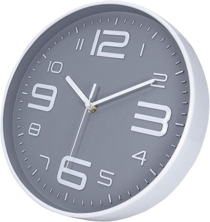 8-Inch Yellow Modern Wall Clock – Silent Non-Ticking, 3D Large Numbers, Accurate Timekeeping | Decorative Wall & Desk Clock with Stand for Living Room, Bedroom, Kitchen, or Office