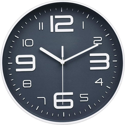 8-Inch Yellow Modern Wall Clock – Silent Non-Ticking, 3D Large Numbers, Accurate Timekeeping | Decorative Wall & Desk Clock with Stand for Living Room, Bedroom, Kitchen, or Office