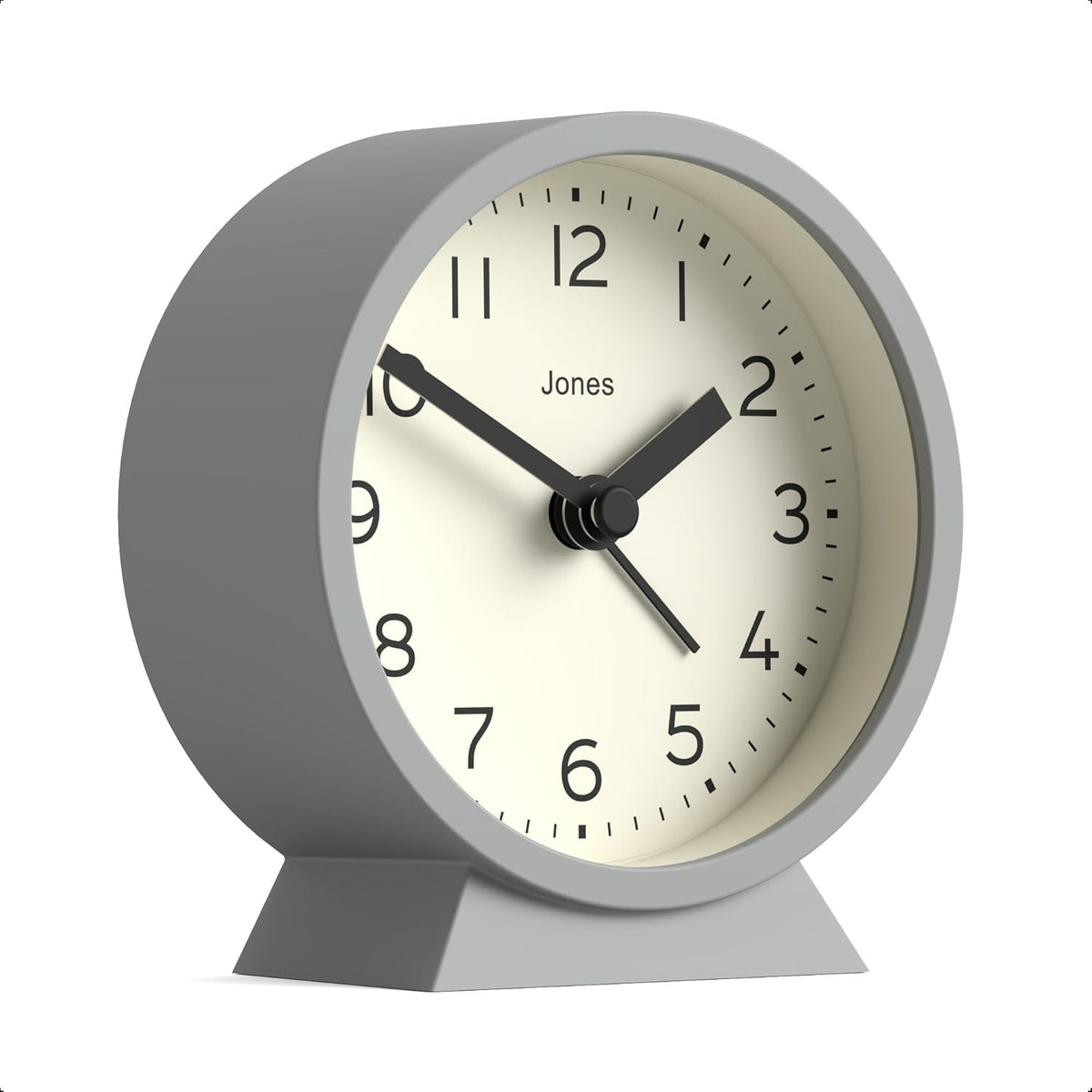 ® Midnight mini Alarm Clock | Contemporary Design | Gray | Stylish, Compact and Functional for Bedside, Desk or Shelf