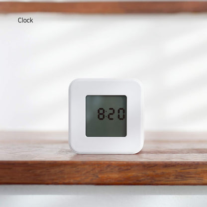 Multi Clock Time Cube Timer, Alarm, Backlight, Productivity (White)