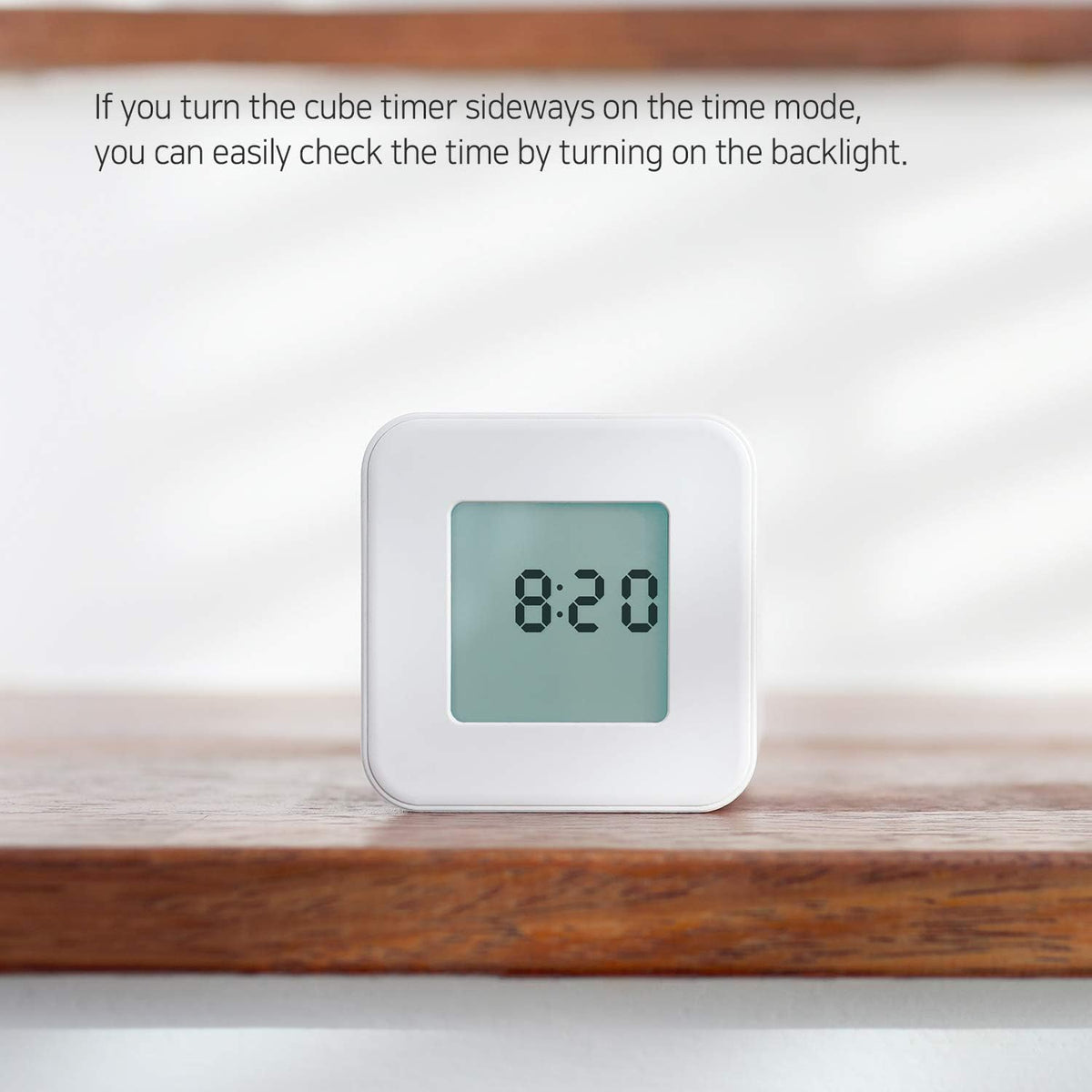 Multi Clock Time Cube Timer, Alarm, Backlight, Productivity (White)