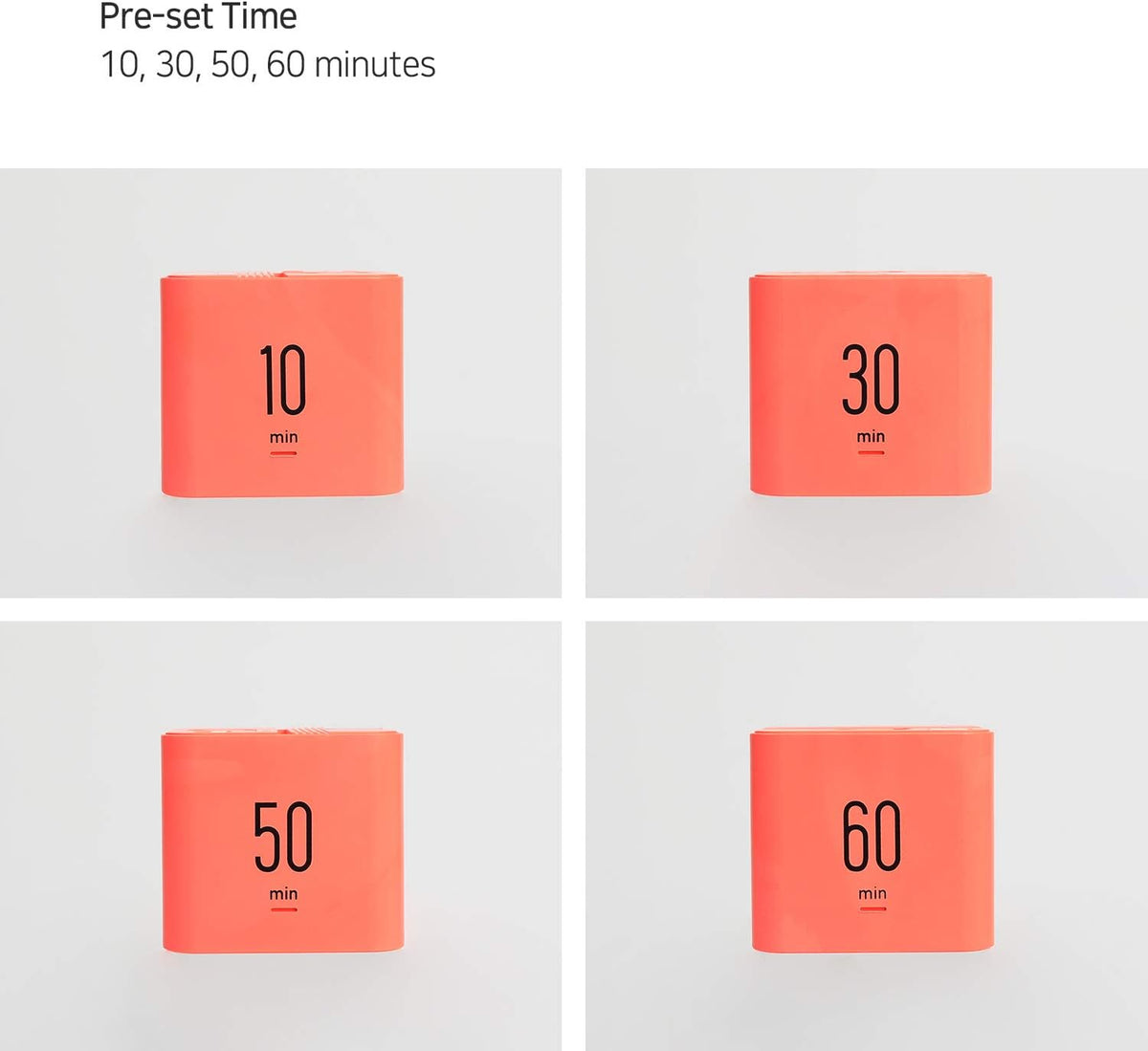 Multi Clock Time Cube Timer, Alarm, Backlight, Productivity (White)