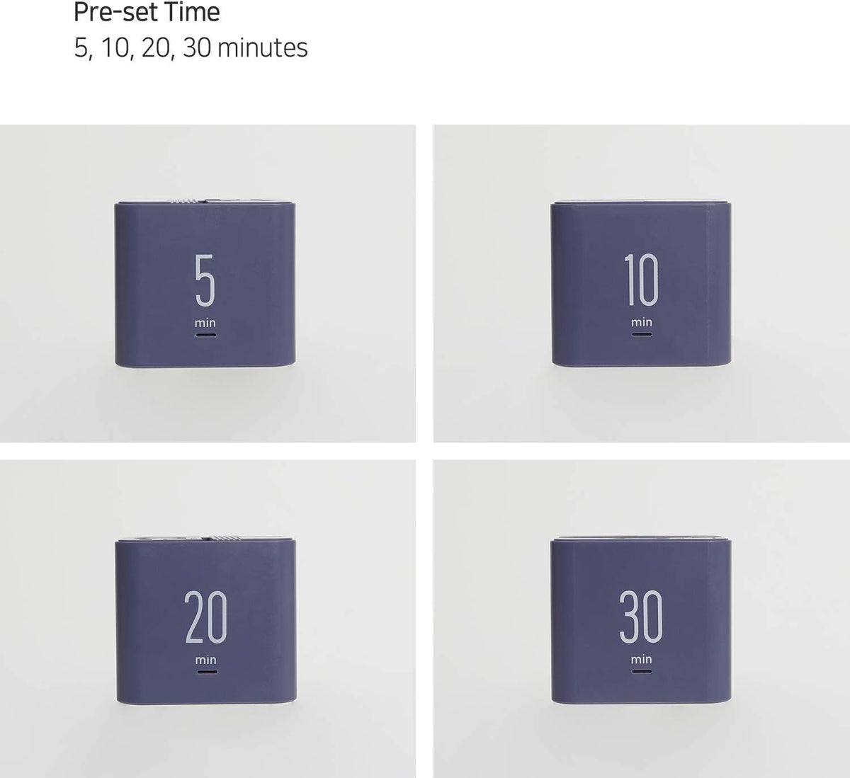 Multi Clock Time Cube Timer, Alarm, Backlight, Productivity (White)