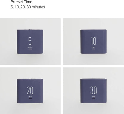 Multi Clock Time Cube Timer, Alarm, Backlight, Productivity (White)