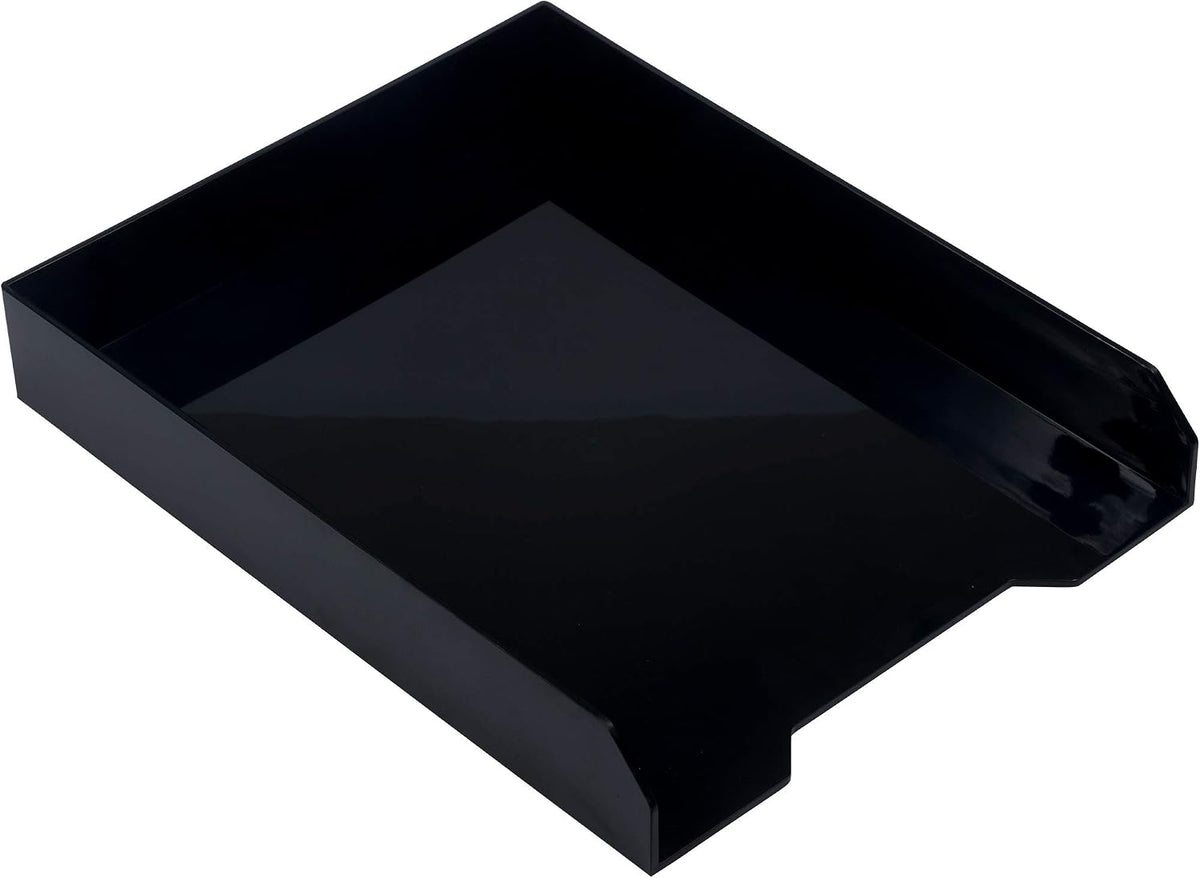 Stackable Paper Trays - Burgundy - Desktop Document, Letter, & File Organizer Tray - Sold Individually