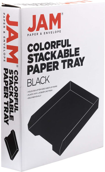 Stackable Paper Trays - Burgundy - Desktop Document, Letter, & File Organizer Tray - Sold Individually