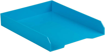 Stackable Paper Trays - Burgundy - Desktop Document, Letter, & File Organizer Tray - Sold Individually