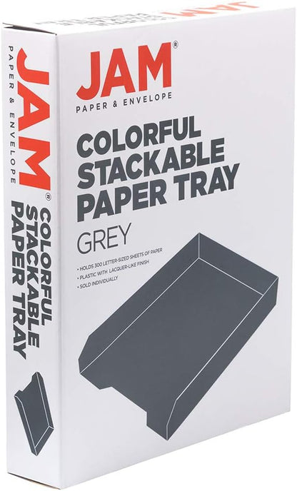 Stackable Paper Trays - Burgundy - Desktop Document, Letter, & File Organizer Tray - Sold Individually