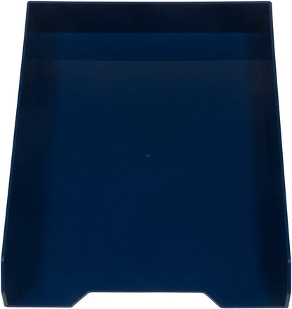 Stackable Paper Trays - Burgundy - Desktop Document, Letter, & File Organizer Tray - Sold Individually
