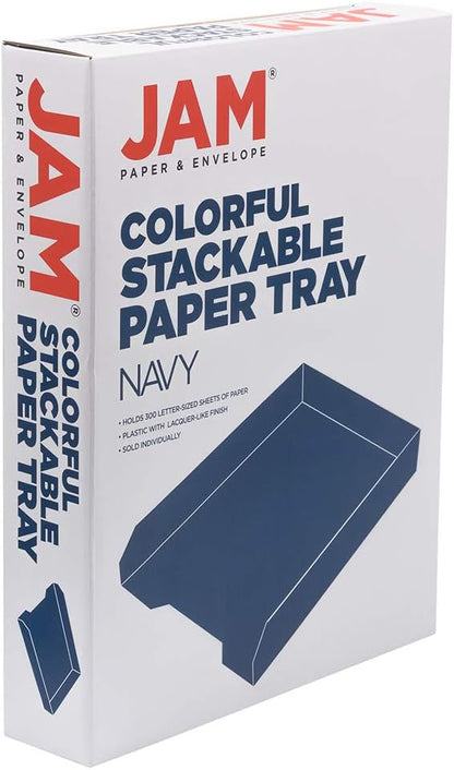 Stackable Paper Trays - Burgundy - Desktop Document, Letter, & File Organizer Tray - Sold Individually