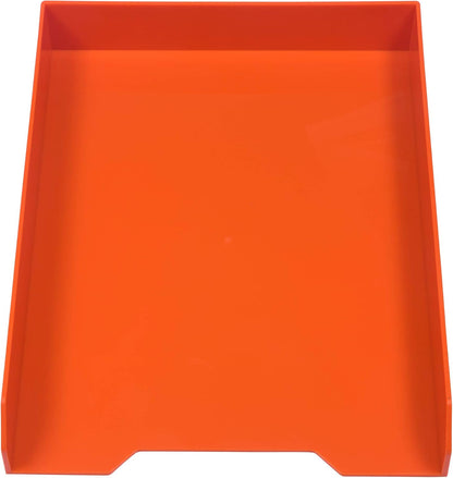 Stackable Paper Trays - Burgundy - Desktop Document, Letter, & File Organizer Tray - Sold Individually