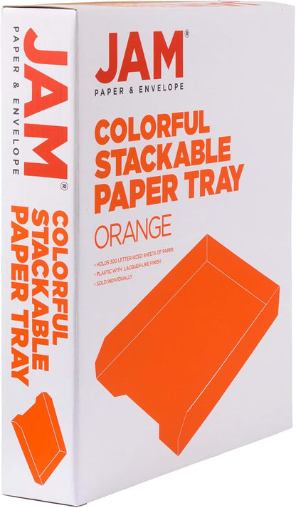 Stackable Paper Trays - Burgundy - Desktop Document, Letter, & File Organizer Tray - Sold Individually