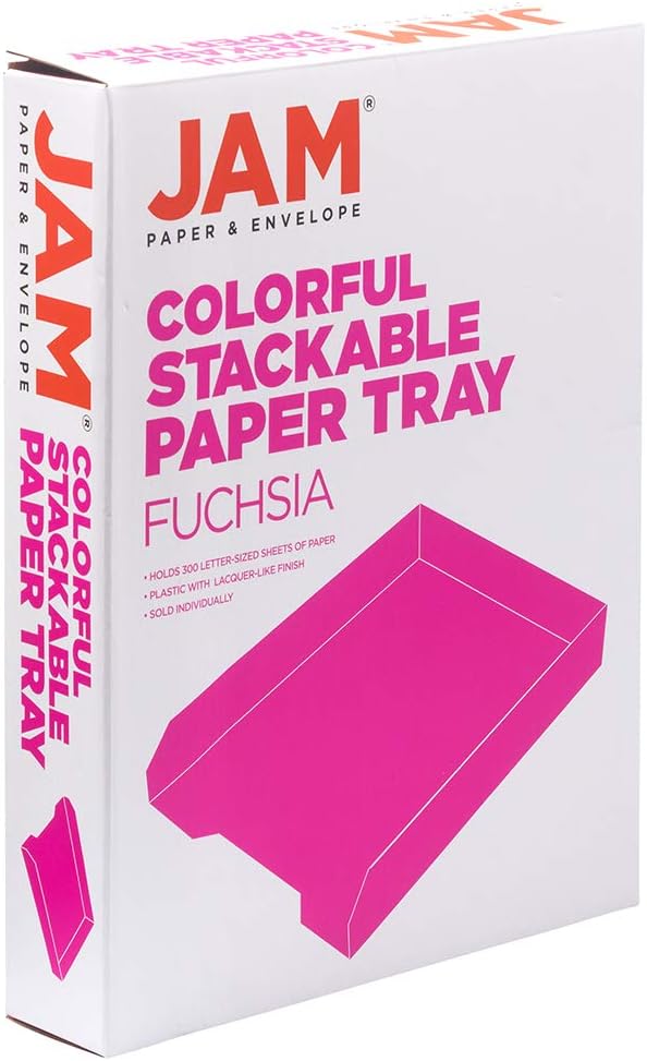 Stackable Paper Trays - Burgundy - Desktop Document, Letter, & File Organizer Tray - Sold Individually