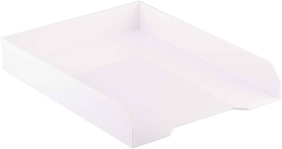 Stackable Paper Trays - Burgundy - Desktop Document, Letter, & File Organizer Tray - Sold Individually