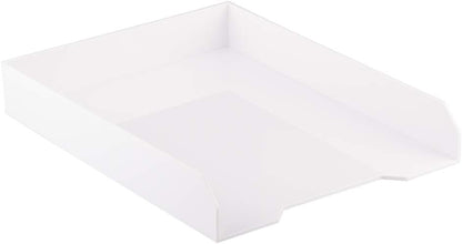 Stackable Paper Trays - Burgundy - Desktop Document, Letter, & File Organizer Tray - Sold Individually