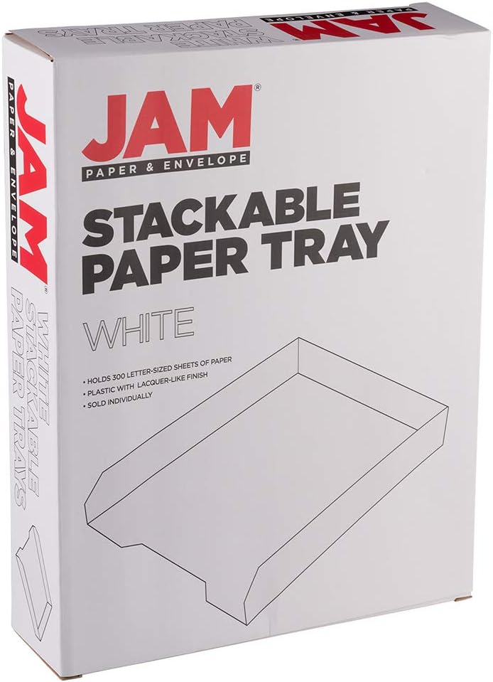 Stackable Paper Trays - Burgundy - Desktop Document, Letter, & File Organizer Tray - Sold Individually