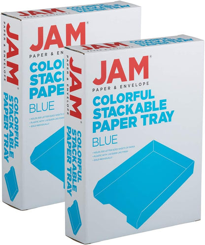 Stackable Paper Trays - Burgundy - Desktop Document, Letter, & File Organizer Tray - Sold Individually
