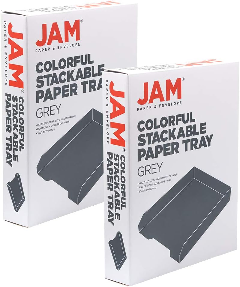 Stackable Paper Trays - Burgundy - Desktop Document, Letter, & File Organizer Tray - Sold Individually