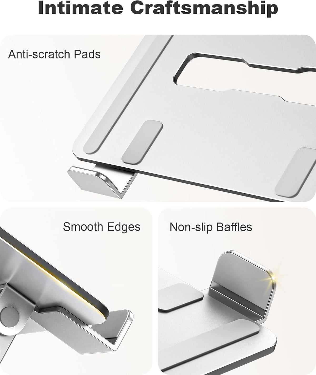 360° Rotatable Laptop Stand for Desk Adjustable Height