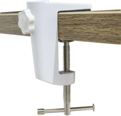 Replacement Heavy Duty C Clamp for 1/2” and 5/8” Hole Base Magnifying Lamp,Desk Lamp,Swing Arm Lamp,Phone I pad Mount,Tablet Mic Holder,Table Mount Clamp for Microphone Stand Mic Boom Arm (G2 BLACK)